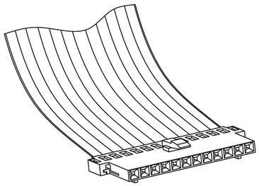Amphenol Communications Solutions-10022753-048LF Connector FFC-FPC Conn FFC/FPC Connector SKT 15 POS 2.54mm IDT ST Cable Mount Clincher™ Tray