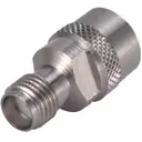 HUBER+SUHNER-33_SMA-Q50-0-4/1-9_NE RF-Steckverbinder Conn SMA Adapter 0Hz to 18GHz 50Ohm ST M/F Gold Over Nickel Phosphorus Single