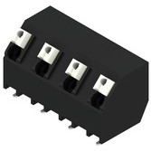 Weidmuller-1473910000 Blocs de raccordement de terminaux Conn PCB Terminal Block 4 POS 7.5mm Solder 135° SMD 12A Tape