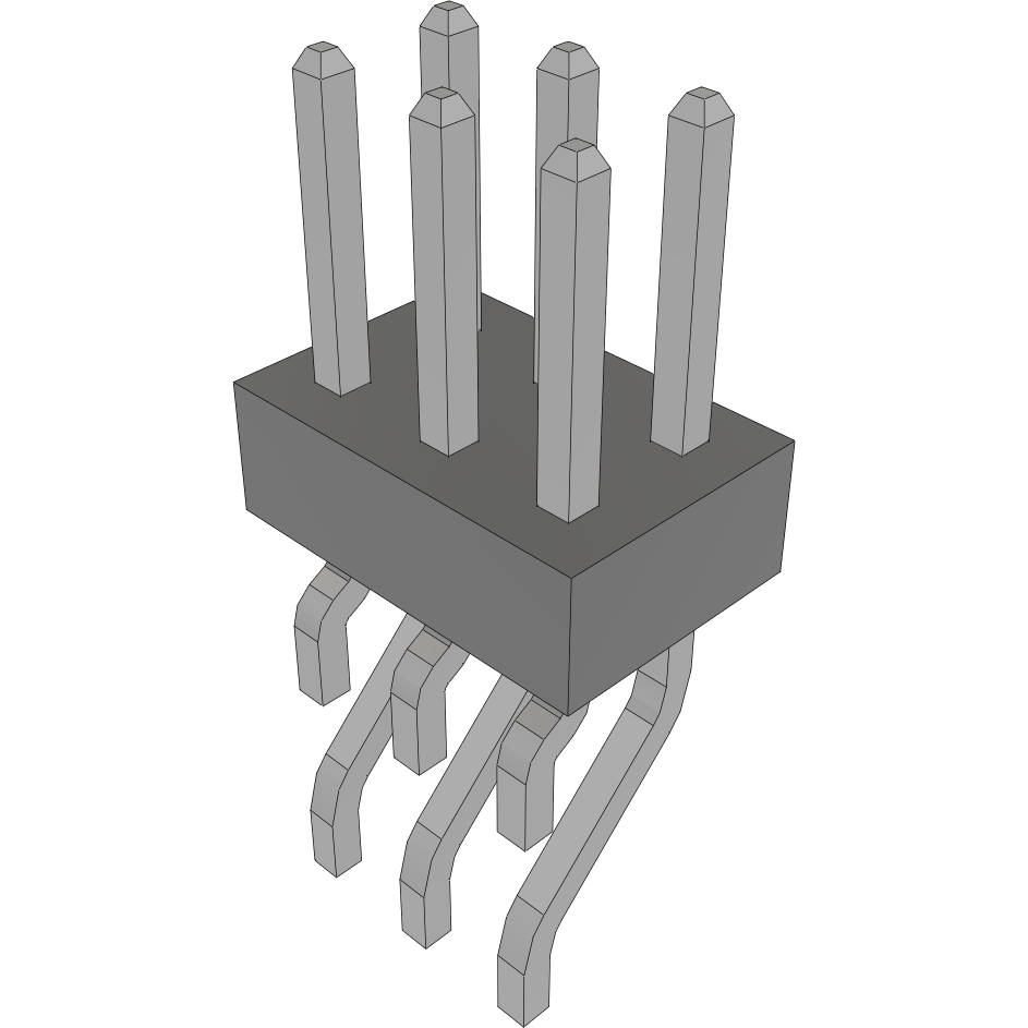 Samtec-MMT-103-02-T-DH Connector Headers and PCB Receptacles Conn Unshrouded Header HDR 6 POS 2mm Solder RA Side Entry SMD T/R
