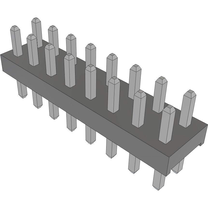 Samtec-MTMM-108-02-T-D-095 Steckverbinderleisten und Leiterplattenbuchsen Conn Unshrouded Header HDR 16 POS 2mm Solder ST Top Entry Thru-Hole Bulk