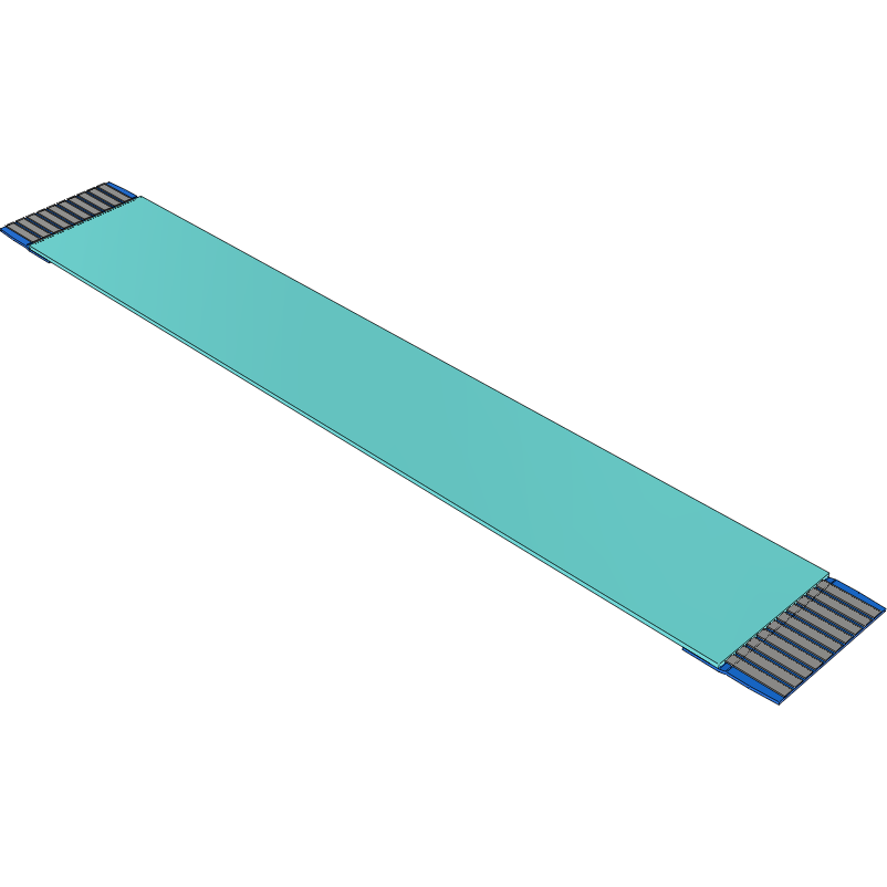 Samtec-FJ-10-D-02.56-4 Flachband Kabelbaugruppen Cable Assembly 0.065m 1mm 10 to 10POS FFC to FFC Bulk