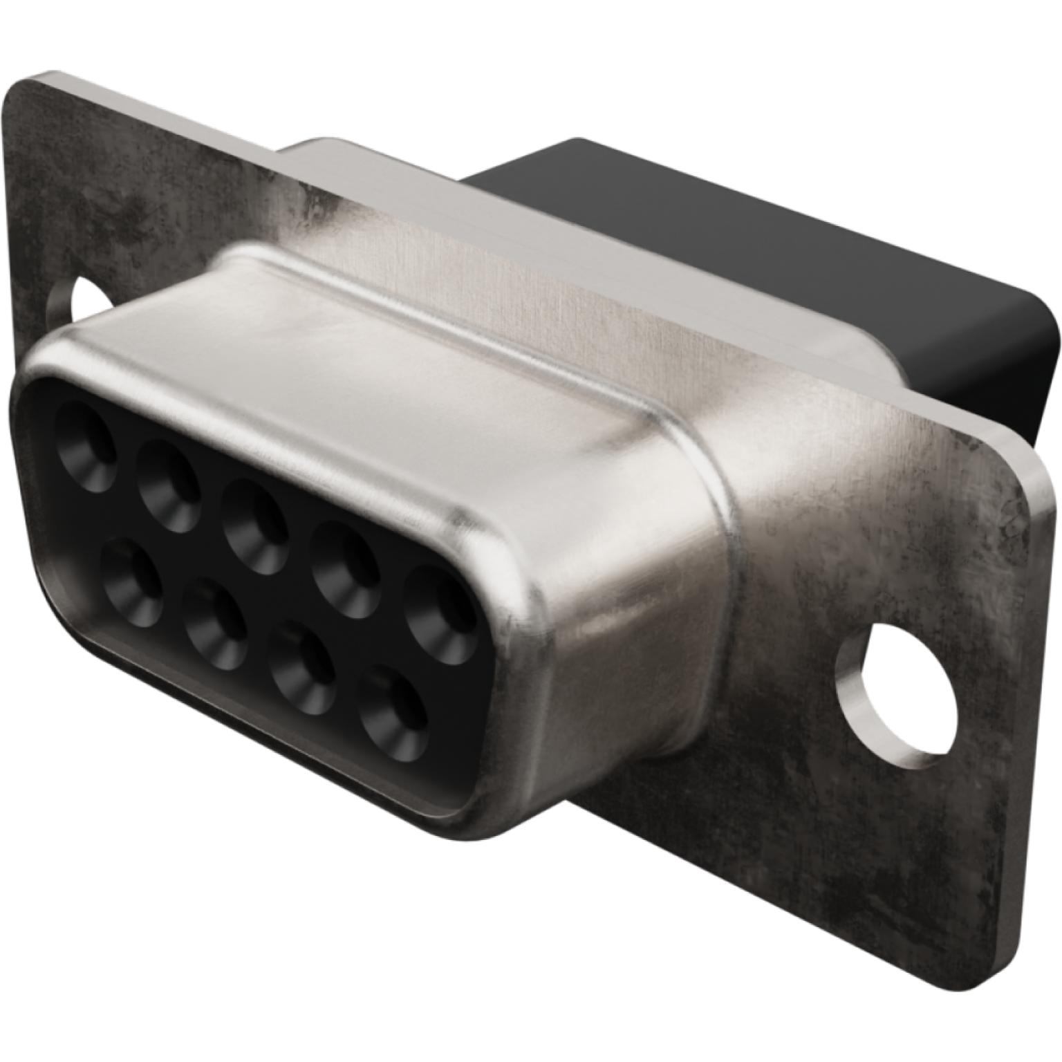 Molex-1727040010 Steckverbinder, D-Sub Conn D-Sub F 9 POS 1.42mm Crimp ST Cable Mount 9 Terminal 1 Port Carton