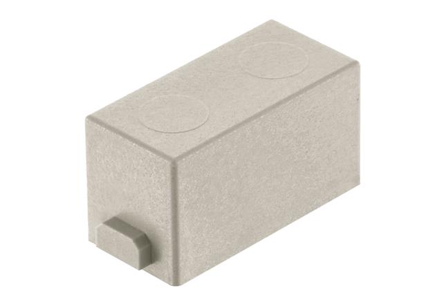 HARTING-09140009950 连接器配件 Connector Accessories Dummy Module Straight Polycarbonate Pebble Gray Han-Modular® Bag
