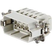 Weidmuller-HDC HA 10 MC Einzeladersteckverbinder, Gehäuse HDC Insert, Male, 250 V, 16 A, No. Of Poles 10