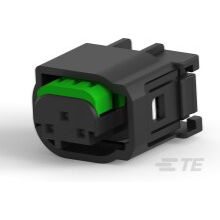 TE Connectivity-1376235-1 Gaine de câblage de raccordement discret MQS SOCKET HOUSING 3POS ASSY
