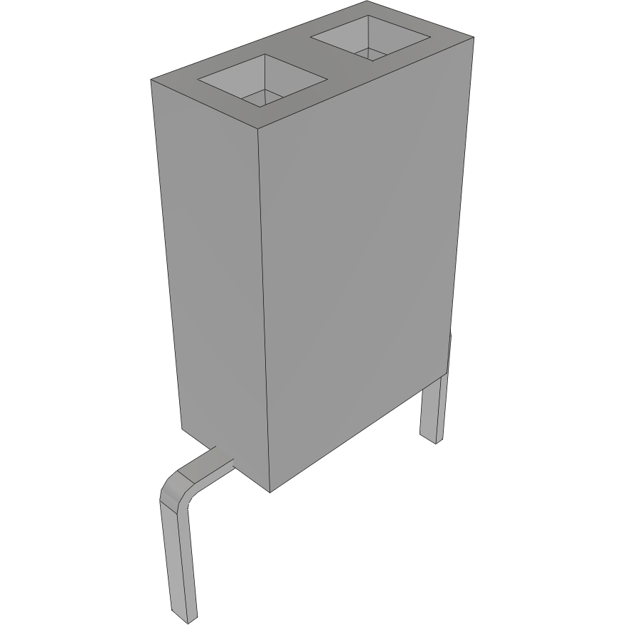 Samtec-BCS-101-L-D-PE-BE Piastre connettori e prese PCB Conn Socket Strip SKT 2 POS Solder ST Bottom Entry Thru-Hole TIGER CLAW™ Layer