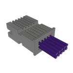 Cable Assembly Discrete Wire 0.127m 28AWG Terminal Strip 10 POS M Crimp TIGER EYE™ Layer