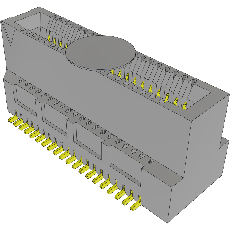 Samtec-MEC8-120-02-S-DV-A-K Steckverbinder, Kartenrand Conn Card Edge SKT 40 POS 0.8mm Solder ST SMD Tray
