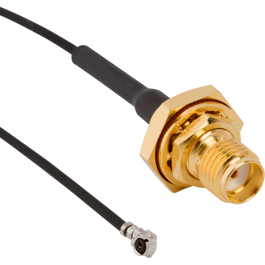 Amphenol RF-336303-13-0250 Kabelbaugruppen Koaxial Cable Assembly 1.32mm Cable 0.25m SMA to AMC F-M Bag