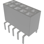 Conn Socket Strip SKT 10 POS 2.54mm Solder ST Top Entry Thru-Hole TIGER CLAW™ Tube