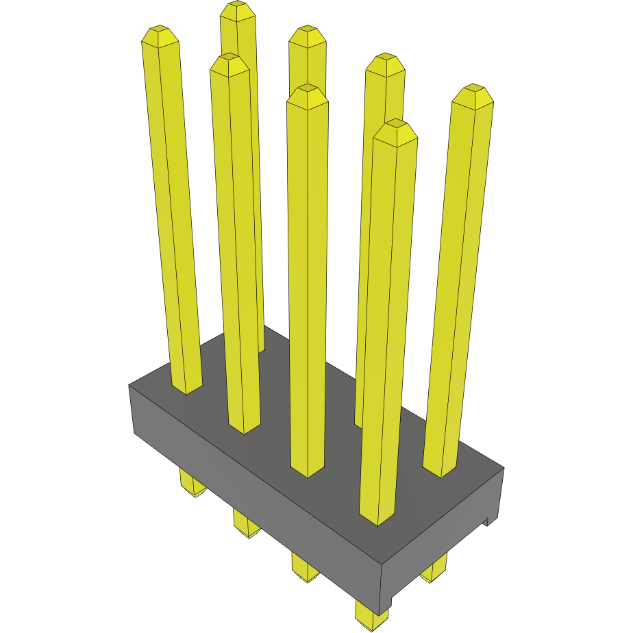 Samtec-MTMM-104-08-G-D-340 连接器插头及 PCB 插座 Conn Unshrouded Header HDR 8 POS 2mm Solder ST Top Entry Thru-Hole Bulk