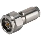 HUBER+SUHNER-11_N-50-6-19/12-_NE RF-Steckverbinder Conn Type N 0Hz to 18GHz 50Ohm Clamp ST Cable Mount M Gold Over Nickel Single