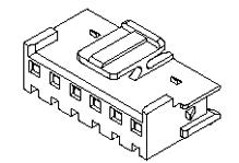 Molex-495170700 Connector Discrete Wire Housing Conn Housing F 7 POS 3.96mm Crimp ST Cable Mount Natural Bag