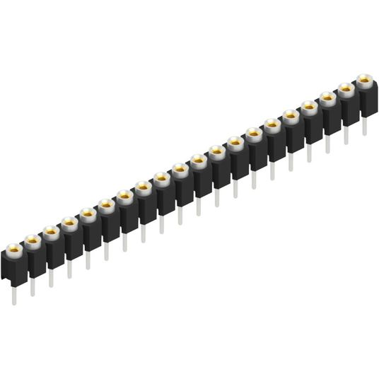 Fischer Elektronik-MK 01 20 Z Steckverbinderleisten und Leiterplattenbuchsen Conn Socket Strip F 20 POS 2.54mm Solder ST Thru-Hole