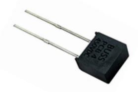 Eaton-BK/PCC-1/2-R Sicherungen Fuse Subminiature Fast Acting 0.5A 250V Radial 8.89 X 4.67 X 8.76mm Carton UL