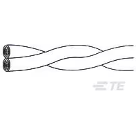TE Connectivity-276435-000 Cable Multi-Conductor Twisted Pair Cable 2Conductors 26AWG 1.63mm 600VAC Blue/White