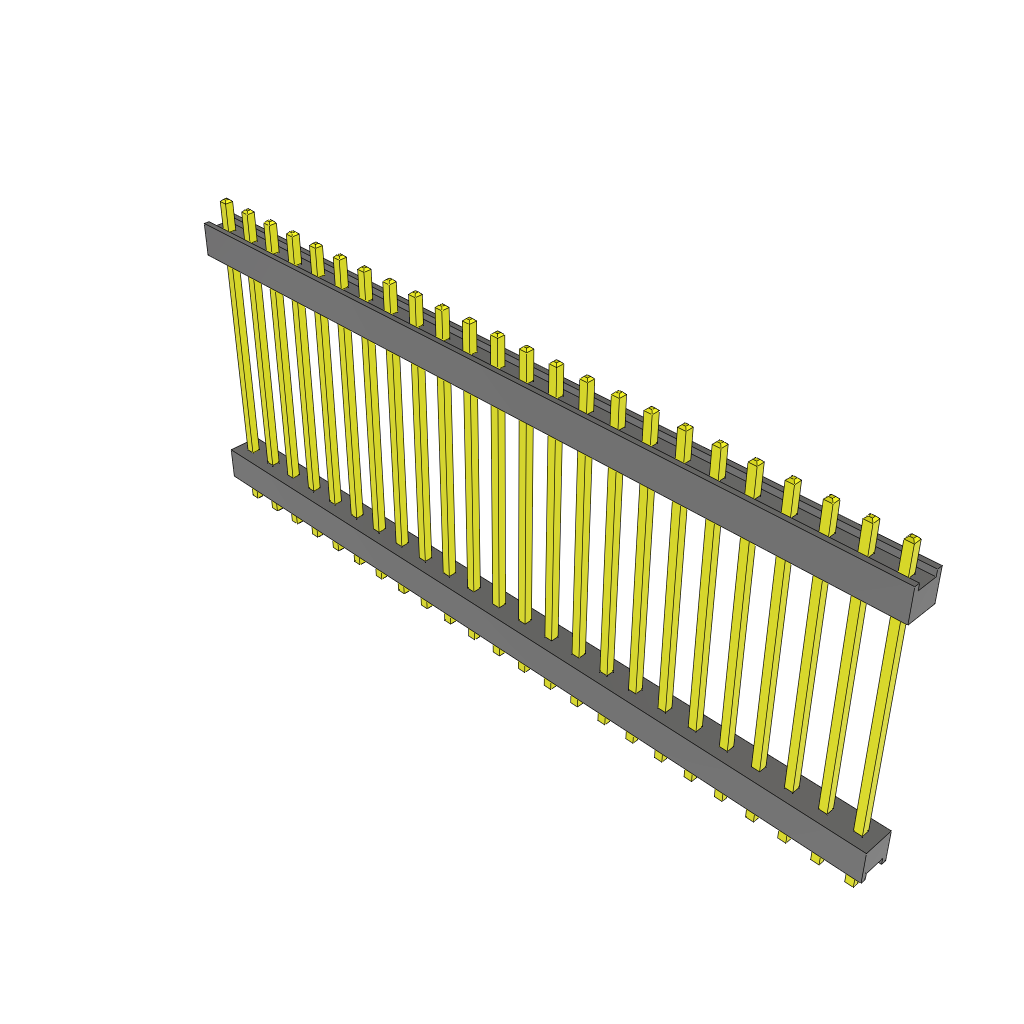Samtec-ZW-24-12-T-S-875-080 Steckverbinderleisten und Leiterplattenbuchsen Conn Board Stacker HDR 24 POS 2.54mm Solder ST Top Entry Thru-Hole Bulk