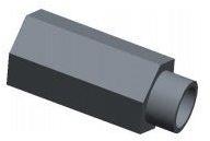 RAF Electronic Hardware-3556-F-632-S 压铆螺母柱 Standoff Hex Swage F/F 6-32-THD Steel Plain