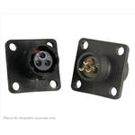 Conn Circular SKT 3 POS Solder Cup ST Flange Mount 3 Terminal 1 Port