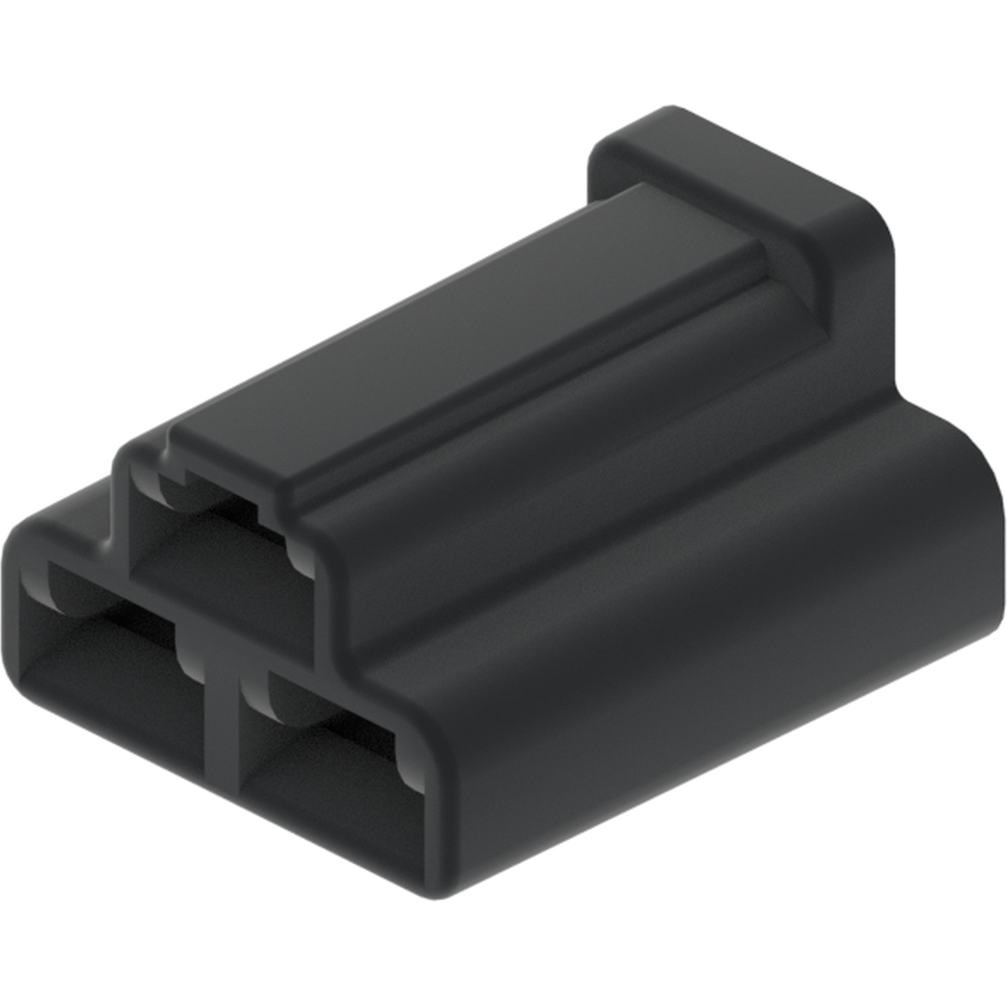 Delphi-02962510 Einzeladersteckverbinder, Gehäuse Conn Housing F 3 POS Crimp ST Cable Mount Black
