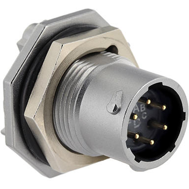 Eaton-UT0X710D6P32 圆形连接器 Conn Circular PIN 6 POS Solder ST Jam Nut 6 Terminal 1 Port