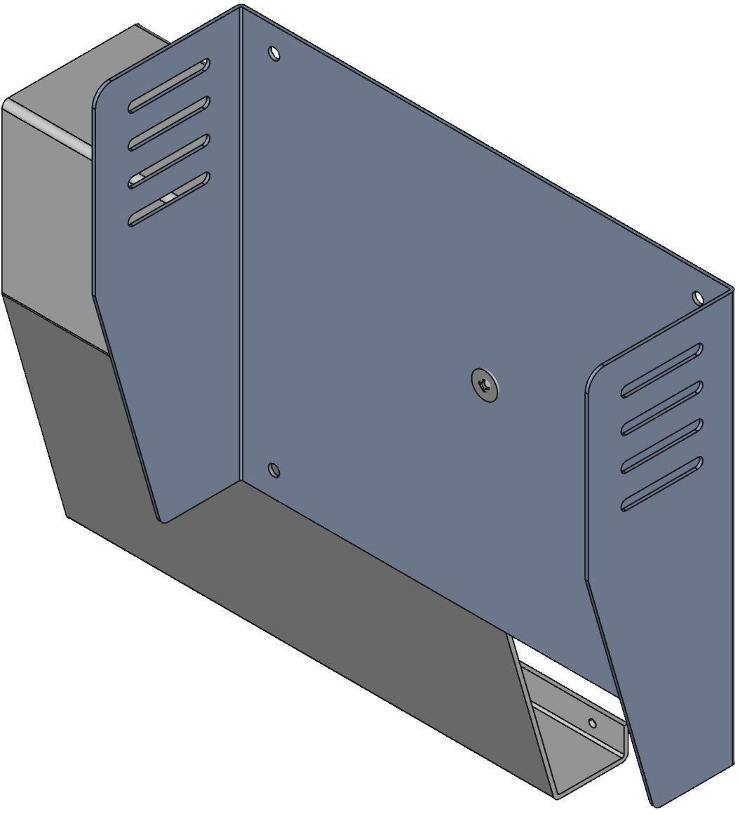 Hammond Manufacturing-515-0930  Gray Steel Sloped Console Enclosure