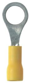 Panduit-PV22-4R-MY Steckverbinderanschlüsse Ring Tongue Terminal 22-26AWG Copper Yellow 17.3mm Tin Box