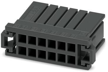 PHOENIX CONTACT-1340471 Carcaza de cables discretos de conector Conn Housing F 12 POS 3.81mm Crimp ST Cable Mount Black Cardboard