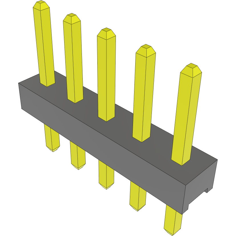 Samtec-MTMM-105-04-F-S-160 Steckverbinderleisten und Leiterplattenbuchsen Conn Unshrouded Header HDR 5 POS 2mm Solder ST Top Entry Thru-Hole Bulk