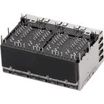 Conn RJ-45 F 64 POS 1.27mm Solder RA Thru-Hole 112 Terminal 8 Port Tray