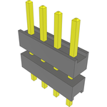 Conn Board Stacker HDR 4 POS 2.54mm Solder ST Thru-Hole Bulk
