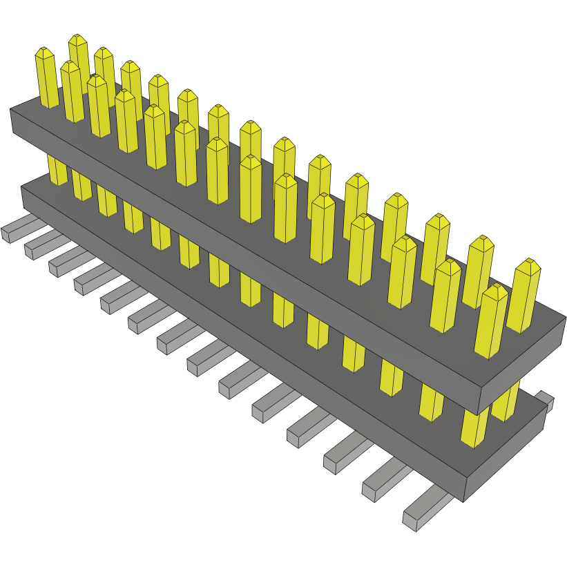Samtec-FW-14-03-L-D-163-075 Connector Headers and PCB Receptacles Conn Board Stacker HDR 28 POS 1.27mm Solder ST Top Entry SMD FLEX STACK™ Tube