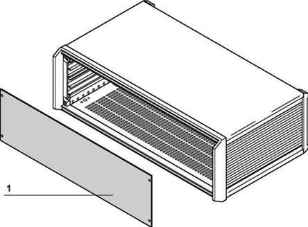 Schroff GmbH-20850137 null Front Panel, Unshielded, For Mounting On Case Frame