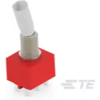 TE Connectivity-A201KZQ04 Switch Toggle Switch Toggle ON None ON DPDT Locking Lever Wire Lug 5A 250VAC 28VDC Panel Mount with Threads Bulk