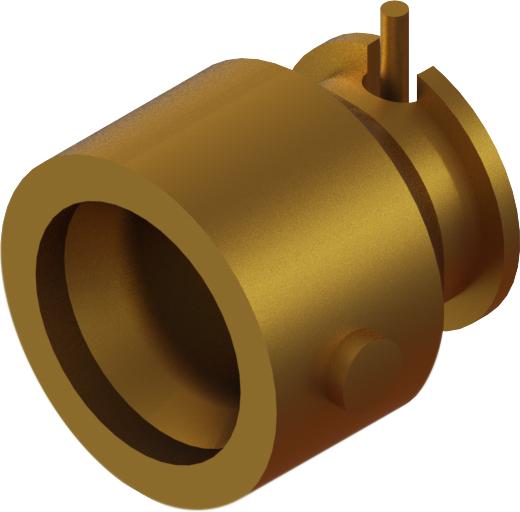 Amphenol SV Microwave-3211-60112 Conector RF Conn SMPM 0Hz to 20GHz 50Ohm Solder RA SMD M Gold Over Nickel Tray