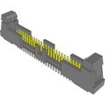 Conn Ejector Header HDR 50 POS 1.27mm Solder ST Top Entry Thru-Hole Tube