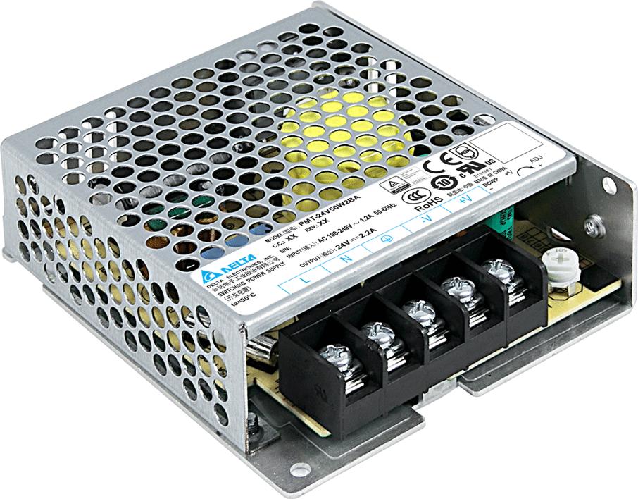 Delta Electronics-PMT-24V50W2BA Alimentation électrique CA en CC AC/DC Power Supply Single-OUT 24V 2.2A 50W 5-Pin