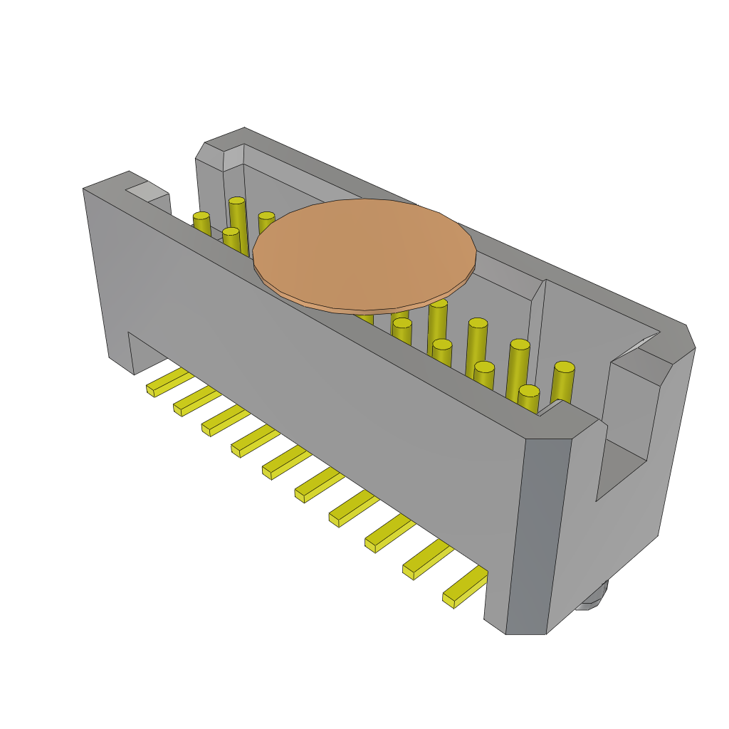 Samtec-TFM-110-02-SM-D-A-K Cabezales del conector y receptáculos PCB Conn Shrouded Header (4 Sides) HDR 20 POS 1.27mm Solder ST Top Entry SMD TIGER EYE™ Tube