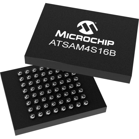 Microchip Technology-ATSAM4S16BA-UUR Microcontrollers - MCUs MCU 32-bit ARM Cortex M4 RISC 1MB Flash 1.2V/3.3V 64-Pin WLCSP T/R
