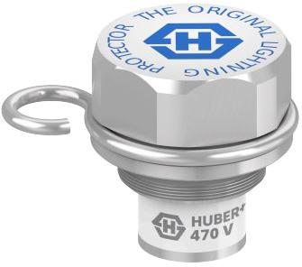 HUBER+SUHNER-9071.99.0450 (73_Z-0-0-450) Gasentladungslampen Gas Discharge Tubes 470VDC 20kADC 10AAC 1pF Screw Mount