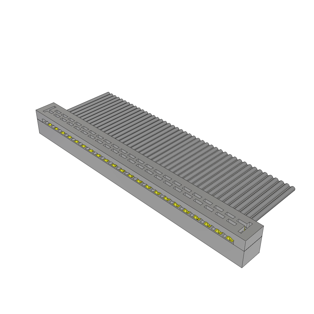 Samtec-TCSD-22-01-F Steckverbinderleisten und Leiterplattenbuchsen Conn IDC Connector SKT 44 POS 2mm IDT RA Side Entry Cable Mount TIGER EYE™ Tube