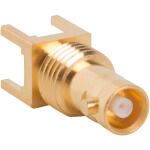 Amphenol RF-034-1126-12G RF-Steckverbinder Conn HD-BNC 0Hz to 18GHz 75Ohm Solder ST SMD RCP Gold Bag