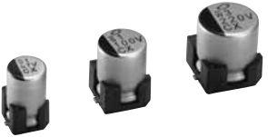 Nichicon-UCX1V221MCS1GS Capacitor Aluminum Electrolytic Cap Aluminum Lytic 220uF 35V 20% (10 X 10mm) SMD 0.15 Ohm 0.5A 2000h 135°C T/R Automotive AEC-Q200