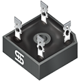 Taiwan Semiconductor-GBPC2506 Bridge Rectifiers Diode Rectifier Bridge Single 600V 25A 4-Pin Case GBPC Tray