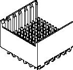 Molex-0757051523 Steckverbinder, Mutterplatine Conn Backplane HDR 110 POS 3.7mm Press Fit ST Thru-Hole GbX I-Trac™ Tray