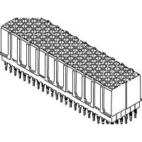 Molex-0737803255 Steckverbinder, Mutterplatine Conn Hard Metric RCP 144 POS 2mm Press Fit ST Thru-Hole HDM® Tube