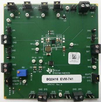 Texas Instruments-BQ24167EVM-741 Cartes et kits de développement de gestion de la puissance BQ24167 Battery Management Evaluation Board