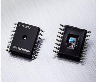 Melexis-MLX90821LXG-DBA-006-RE Capteur de pression du support de la carte Board Mount Pressure Sensor 0.5V to 4.5V -0.2bar to 0.5bar Differential 16-Pin SOIC W T/R Automotive AEC-Q100