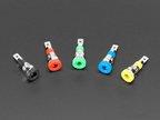 Adafruit Industries-3691 Juegos de componentes Panel-Mount Banana Jacks 4mm - Pack of 5 Multi-Color